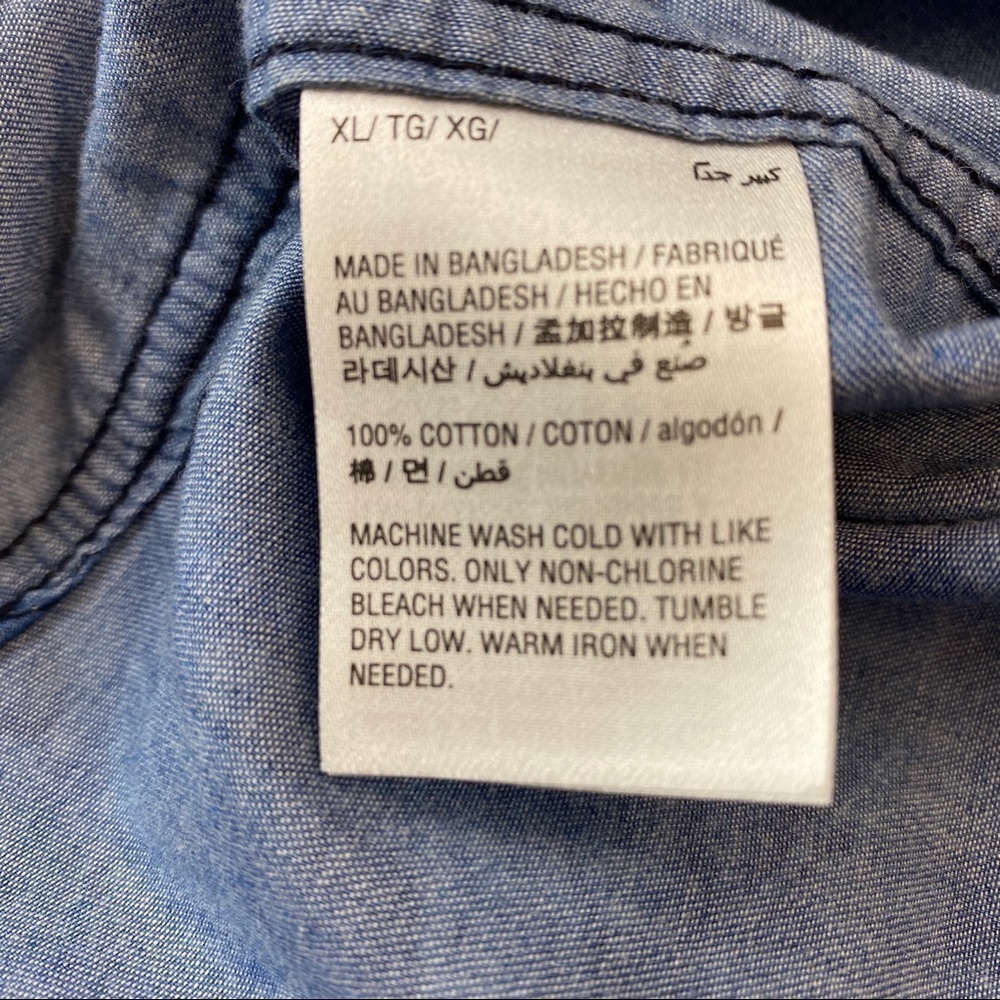 AMERICAN RAG size XL Casual Button Down - Picture 4 of 6